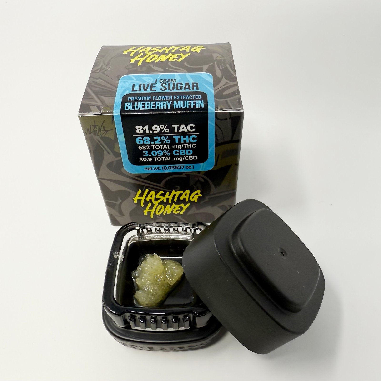 Hashtag Honey Blueberry Muffin 1g Live Sugar Concentrate Hashtag Honey Blueberry Muffin 1g Live Sugar Concentrate