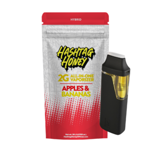 Hashtag Honey Disposable Apples n' Bananas 2g AIO Weed Pen