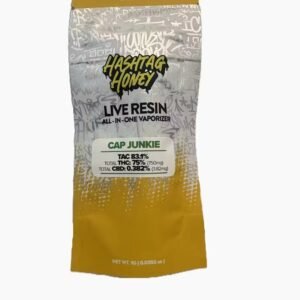 Hashtag Honey Disposable Cap Junkie 1g AIO Live Resin Hybrid Weed Pen