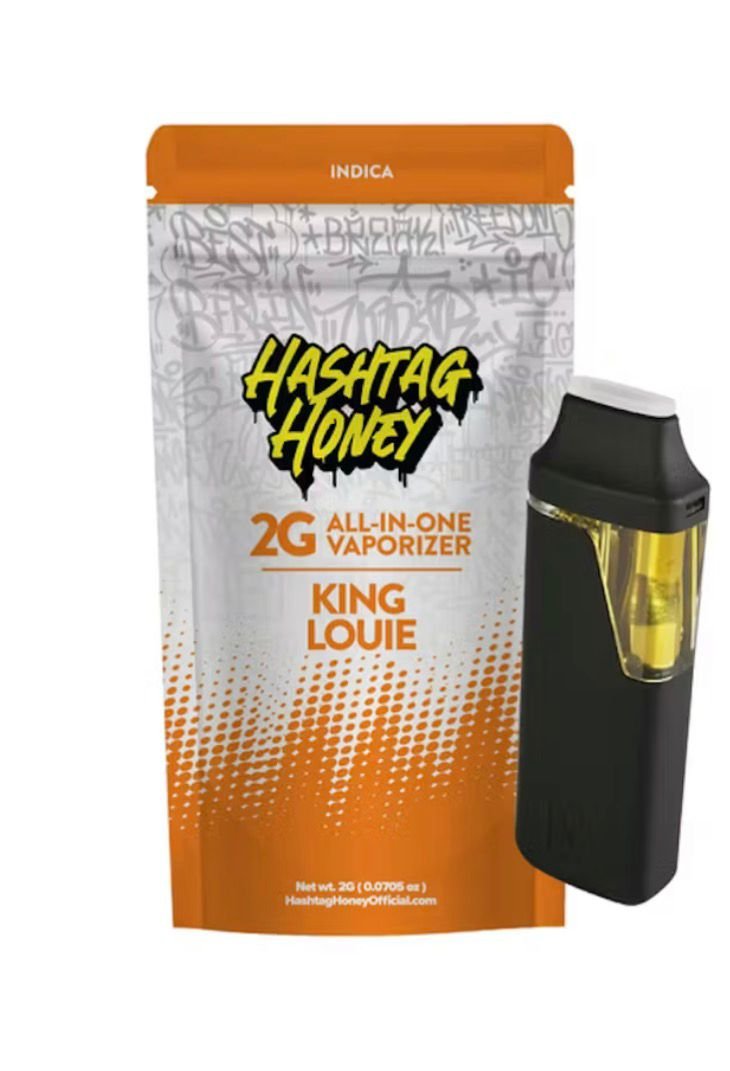 Hashtag Honey Disposable King Louie 2g Aio Weed Pen