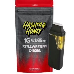 Hashtag Honey Disposable Strawberry Diesel 1g AIO Hybrid Weed Pen