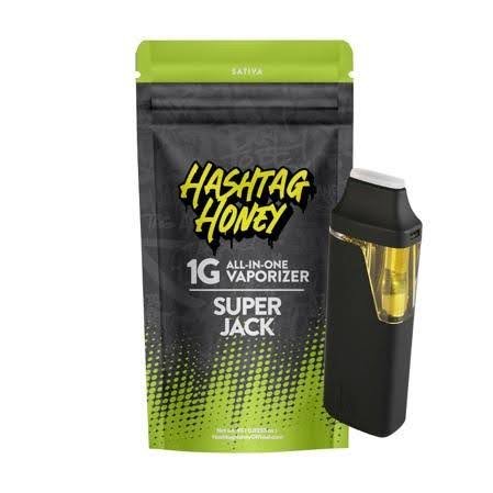 Hashtag Honey Disposable Super Jack 1g AIO Hybrid Weed Pen Hashtag Honey Disposable Super Jack 1g AIO Hybrid Weed Pen