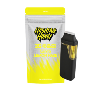 Hashtag Honey Disposable Super Lemon Haze 2g AIO Sativa Weed Pen