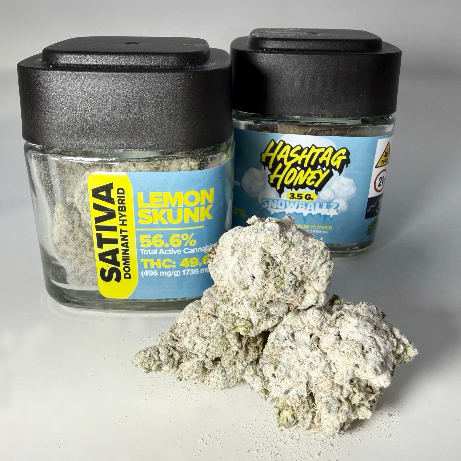 Hashtag Honey Lemon Skunk Snowballz 3.5g Flower Hashtag Honey Lemon Skunk Snowballz 3.5g Flower