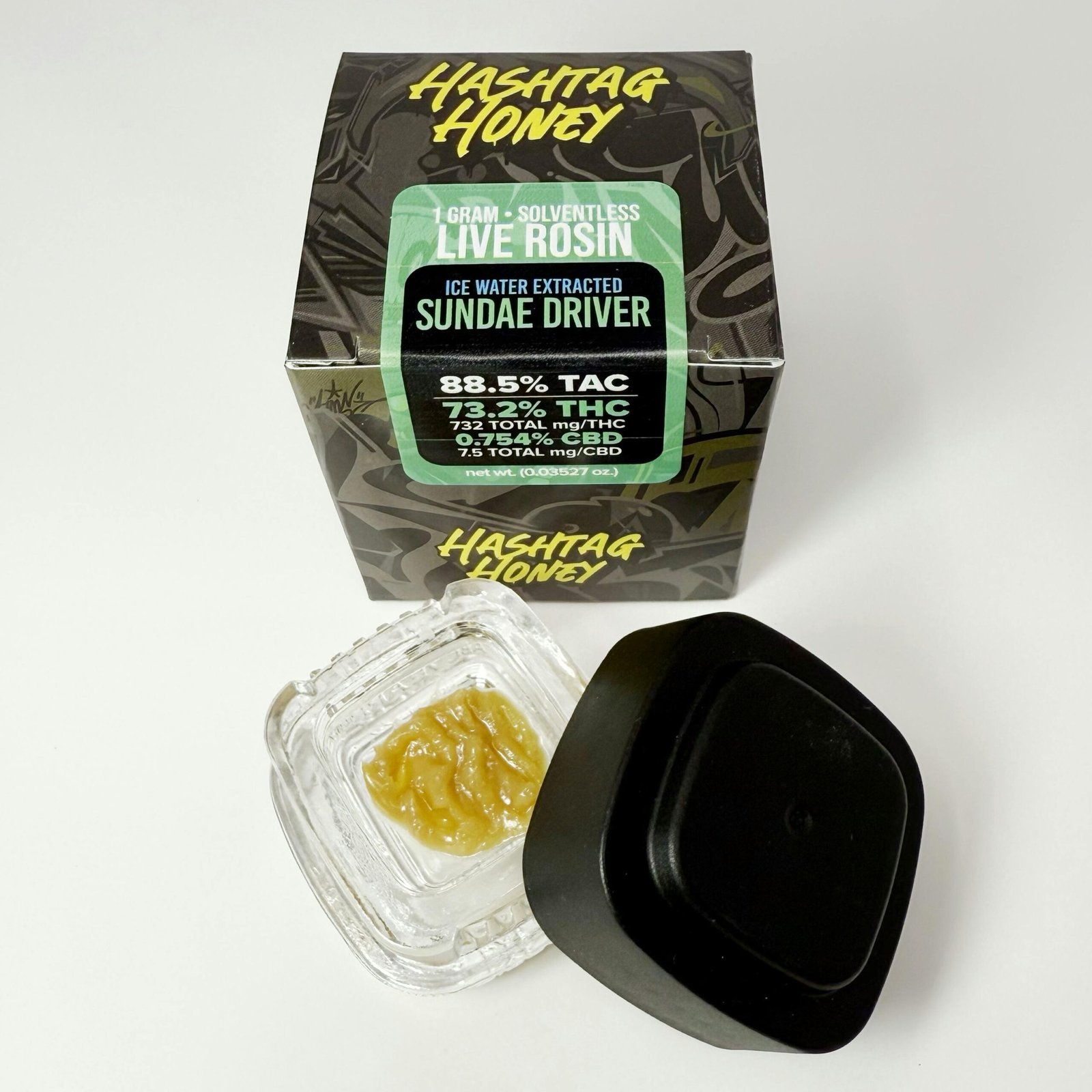 Hashtag Honey Sundae Driver 1g Live Rosin Concentrate Hashtag Honey Sundae Driver 1g Live Rosin Concentrate